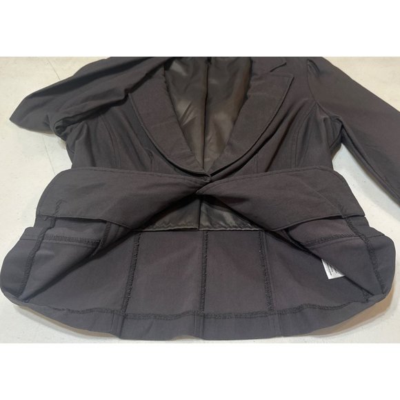 Have Brand Solid Gray Blazer Jacket Long Sleeve Cotton Blend Women's Size M - Picture 15 of 16